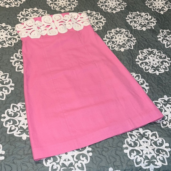 Lilly Pulitzer Pink Strapless Dress